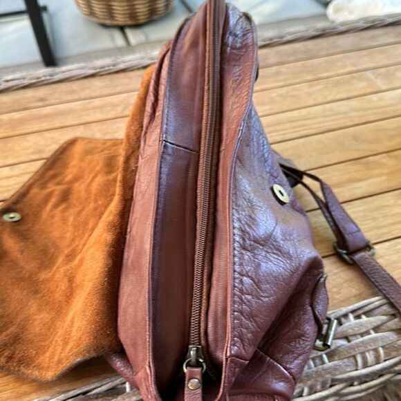 Borse In Pelle Leather Crossbody Bag - Picture 8 of 10